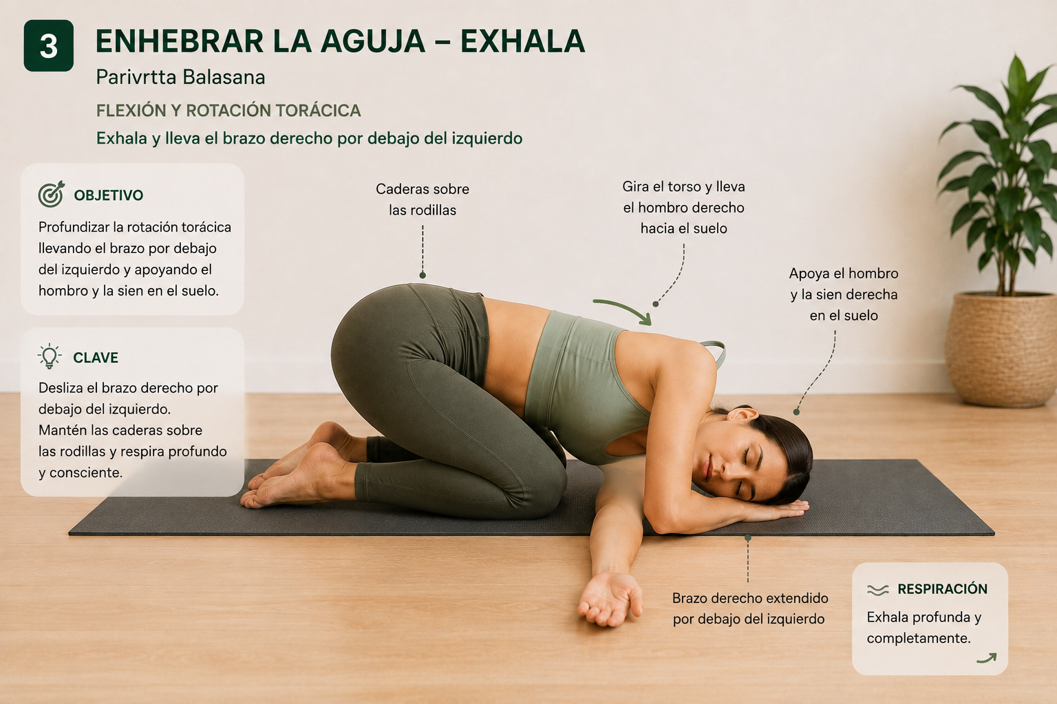 Enhebrar la aguja