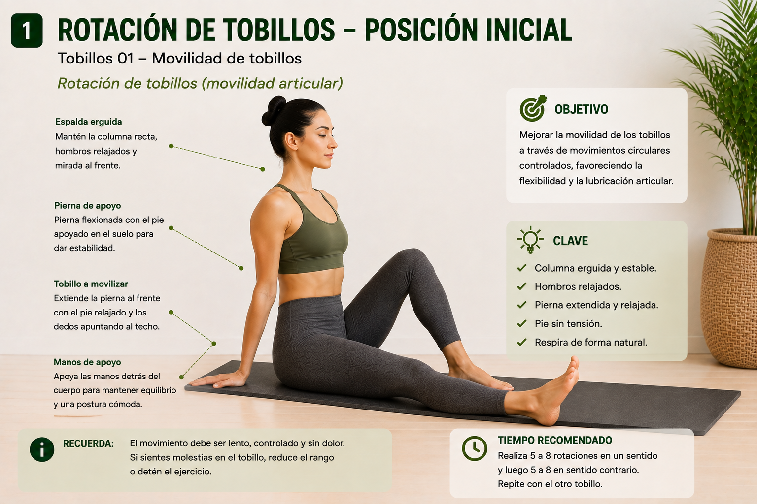 Rotación de tobillos