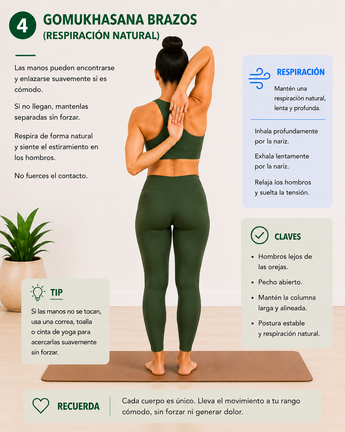 Gomukhasana brazos