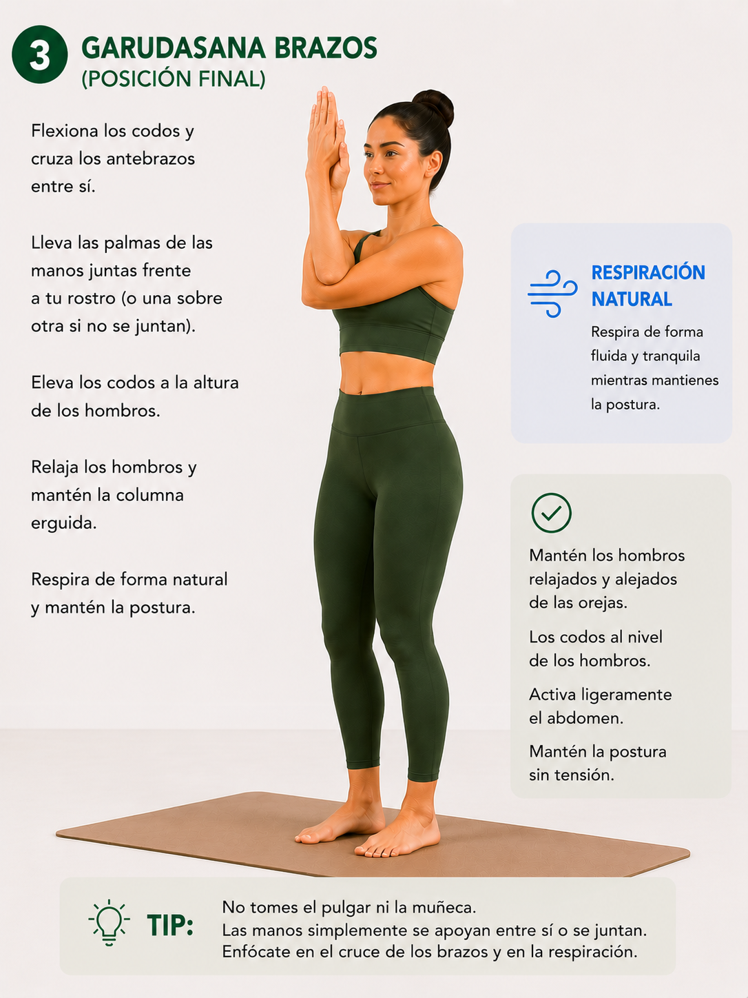 Cruce de brazos para movilidad de hombros